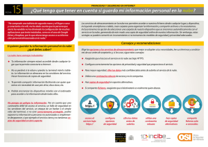 ¿Qué tengo que tener en cuenta si guardo mi información personal