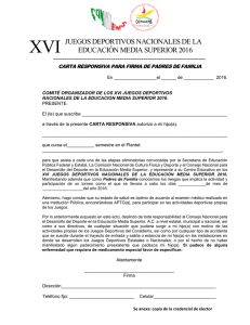 JUEGOS DEPORTIVOS NACIONALES DE LA EDUCACIÓN MEDIA