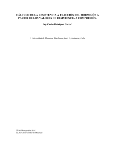 Resistencia a Tracción del Hormigón: Cálculo y Comparación
