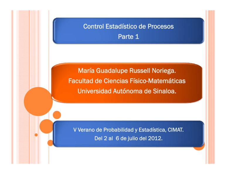 Control Estadístico de Procesos