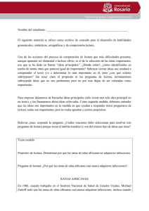 Comprensión de Lectura - Universidad del Rosario