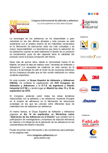 17 congreso de adhesion y adhesivos