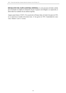 REPARACION DEL DAÑO (LEGITIMA DEFENSA).