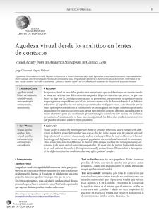 Agudeza visual desde lo analítico en lentes de contacto
