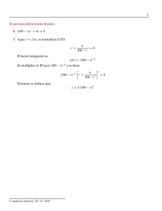 Ecuaciones Diferenciales Lineales: Resolución Paso a Paso