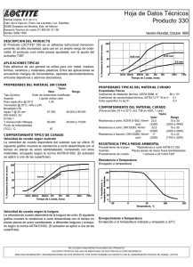 Hoja de Datos Técnicos Producto 330