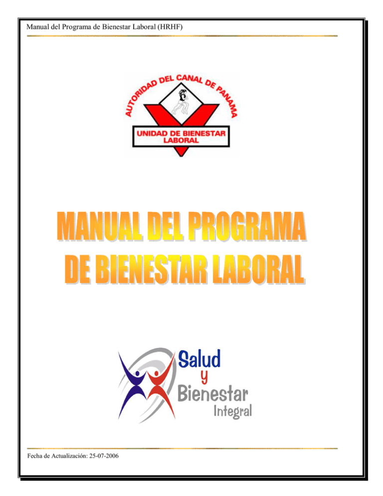 Manual Del Programa De Bienestar Laboral