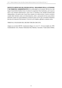 INSTITUTO MEXICANO DEL SEGURO SOCIAL. ORGANISMO