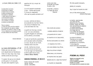 Programa del Recital de Poesía 2015