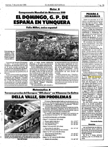 EL DOMINGO, G. P. DE ESPAÑA EN YUNQUERA