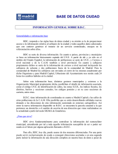base de datos ciudad - Ayuntamiento de Madrid