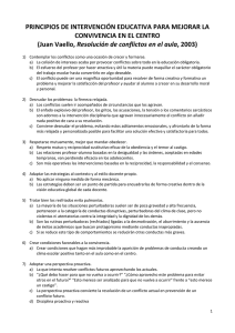 Principios de Intervención Educativa