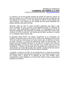 LA MUERTE, UN CAMINO A LA VIDA