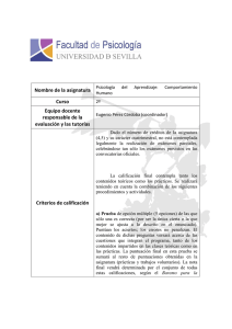 Psicología del aprendizaje comportamiento humano