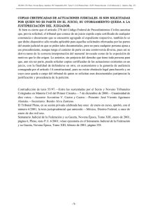 copias certificadas de actuaciones judiciales. si son solicitadas por