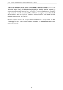Resolución Judicial: Jueces de Distrito y Revocación de Resoluciones