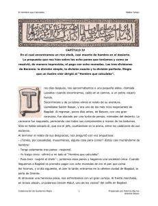 CAPÍTULO IV En el cual encontramos un rico sheik, casi muerto de