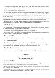 Se consideran instalaciones eléctricas temporarias en obras, todas