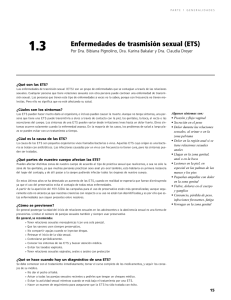 Enfermedades de trasmisión sexual (ETS)