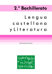 Lengua Castellana y Literatura 2º Bachillerato