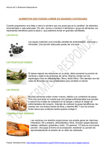 ALIMENTOS QUE PUEDES COMER EN GRANDES CANTIDADES