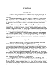 ORDEN DIVINO por Jim Rosemergy Un comienzo divino Cuando