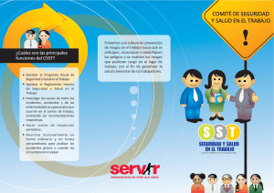 COMITÉ DE SEGURIDAD Y SALUD EN EL TRABAJO