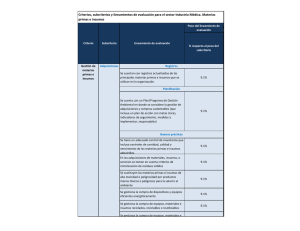 Gestión de Materia Prima e Insumos
