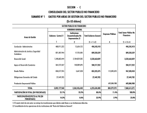 Gastos del Sector Público No Financiero