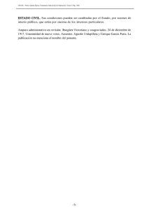 ESTADO CIVIL. Sus condiciones pueden ser cambiadas por el