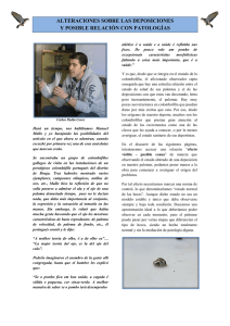 8 ALTERACIONES SOBRE LAS DEPOSICIONES