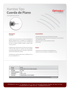 Alambre Cuerda de Piano