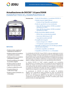 Actualizaciones de DOCSIS® 3.0 para DSAM