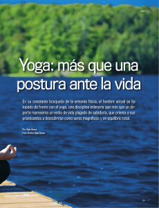 Yoga: más que una postura ante la vida