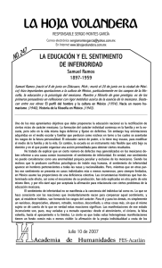 la educación y el sentimiento de inferioridad