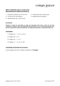 Materiales de Construcción: Tarea 3º ESO
