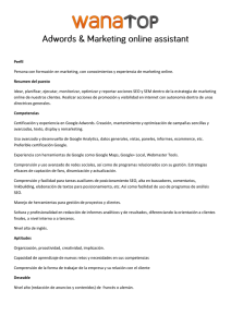 Perfil Persona con formación en marketing, con conocimientos y