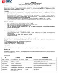 ELECCIONES REPRESENTANTES DE LOS TRABAJADORES