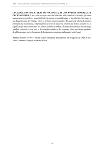 DECLARACION UNILATERAL DE VOLUNTAD, ES UNA FUENTE