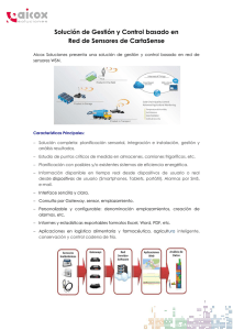 Solución de Gestión y Control basado en Red de Sensores de