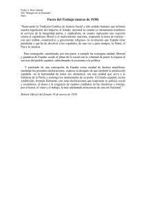 10. Fuero del Trabajo (marzo de 1938).