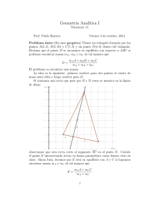 Geometr´ıa Anal´ıtica I