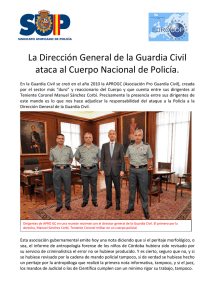 La Dirección General de la Guardia Civil ataca al Cuerpo