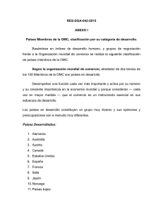 RES-DGA-042-2015 ANEXO I Países Miembros de la OMC