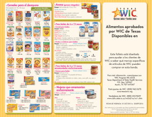 Alimentos aprobados por WIC de Texas Disponibles