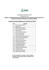 Ayuntamiento del Distrito Nacional Listado de Oferentes Habilitados