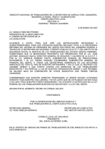 sindicato nacional de trabajadores de la secretaria de agricultura
