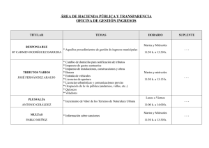 ÁREA DE HACIENDA PÚBLICA Y TRANSPARENCIA OFICINA DE