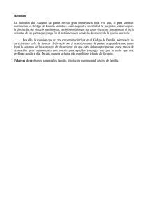 Resumen La inclusión del Acuerdo de partes reviste gran