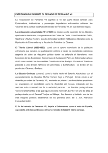4 extremadura durante el reinado de fernando vii